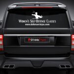 StickerTitans.com custom rear windshield decal for business or personal use