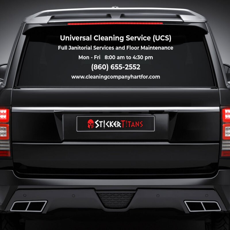 Vinyl rear window decal for cars – StickerTitans.com product