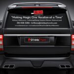 StickerTitans.com custom rear windshield decal for business or personal use