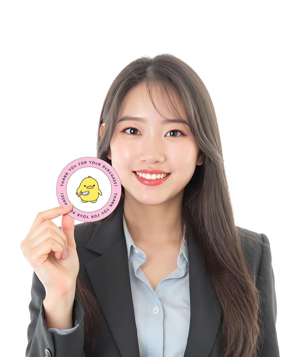 Custom stickers for business branding, packaging, and marketing