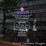 Order Custom Open Hour Decals from StickerTitans.com