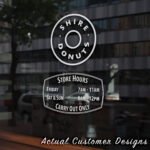 Order Custom Open Hour Decals from StickerTitans.com
